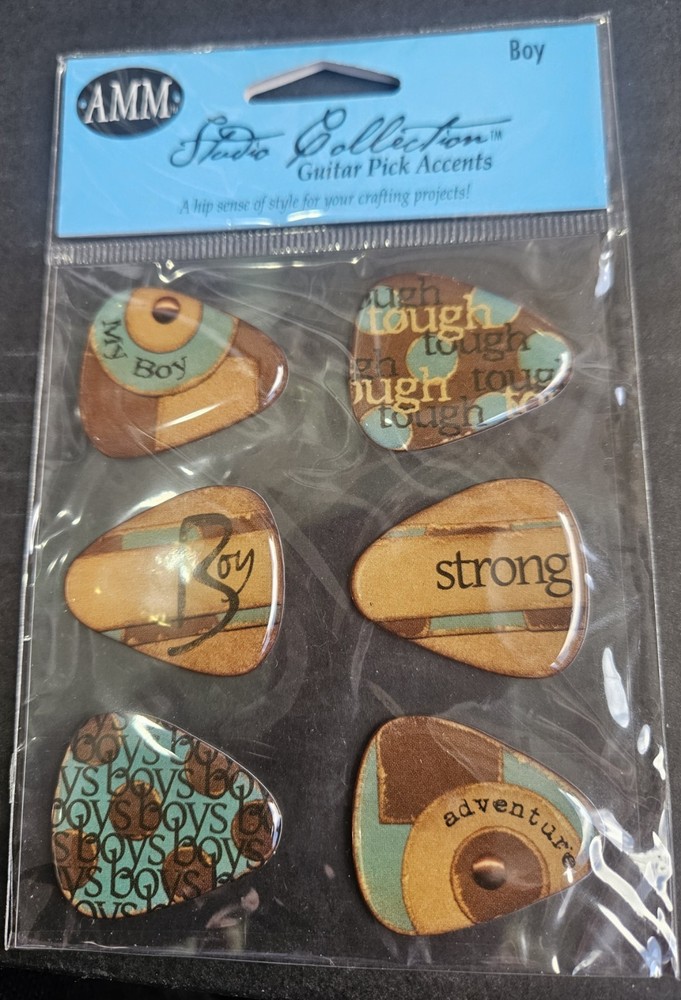 All My Memories Studio Collection Guitar Pick Accents Boy