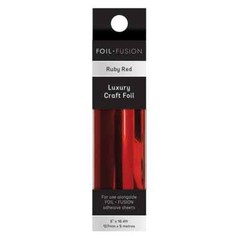 FOIL FUSION – LUXURY CRAFT FOIL – 6 PKGS – 3 COLORS – RED, GOLD, GREEN = 2 EACH