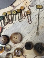 Vintage LOT OF REBECCA SOWER ATTIC COLLECTION scrapbook Embellishments