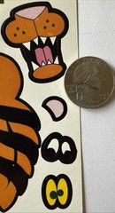BUILD-AN-TIGER HEAD Sticker Set(20pc)Eyes•Hats•Sunglasses •Smiles•Card Making•