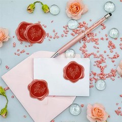 20Pcs Leaf Wax Seal Stickers, Envelope Self Adhesive for Wedding Party Birthday