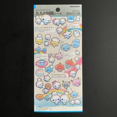 RARE KAMIO AWAWA-CHAN Japanese Kawaii water rain drop bubble anime gold foil