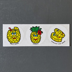 CTP 1981 Scratch and Sniff Sticker MATTE Strip PINEAPPLE
