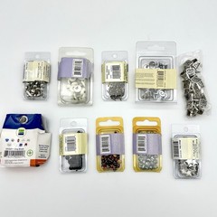Mixed Lot of 600+ Scrapbooking Brads & Snaps Craft Embellishments Metal – NEW