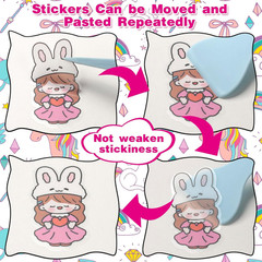 Reusable Sticker Book – 60 Sheets, Collecting Album, Organizer, Blank Book for