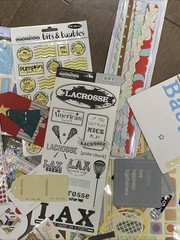 Scrapbook Embellishment School Holiday Sports Sticker Lot Frames Paper Borders