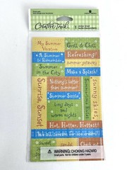Scrapbook Mixed Lot, Camping, Picnic, Birds, Carnival, Words Stickers-Mostly New
