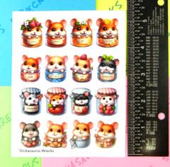 Jam Jar Hamsters Jamsters Sticker Sheet