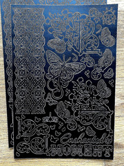 Dazzles Stickers 6″X9″ 6 Sheets-Black Enchanted Moment Opened Unused