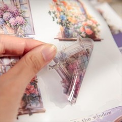 Pre- Sticker Book for Journaling, Dual Materials, Decorative Frame3434