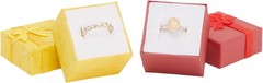 Juvale Ring Boxes Bulk Set – 24-Pack Multi-Color Square Cardboard, 1.6 x 1.2 x 1