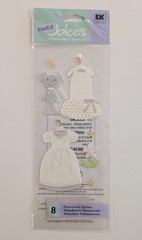 RARE Jolee’s New Baby Girl Dresses & Stuffed Bunny Scrapbooking Stickers