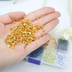 500Pcs 10Colors 5 * 8Mm Mini Brads Paper Fasteners Brads Metal round Brads for P