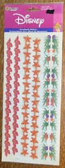 Sandylion Disney Princess Clear Mylar Borders 12” Star Fish Scrapbook Stickers