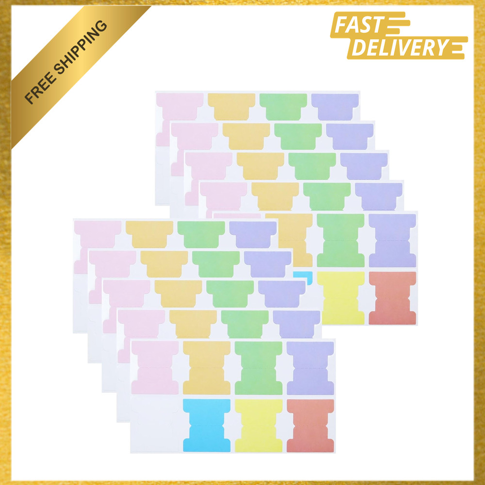 Sticky Index Tabs, Blank Colorful Page Markers, Repositionable Writable Flags