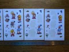 VTG 5 JUMBO SUZY’S ZOO VISITS CURRENT STICKER SHEETS SIZE 6″ X 9″ 90s EASTER