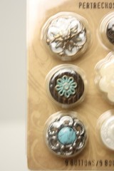 Vintage Look Decorative Buttons Set of 9 Jim Holtz Idea-ology