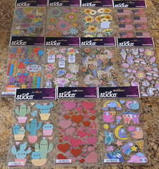 Sticko Scrapbooking Stickers Theme Packs, Mixed Themes Assorted, Multicolor