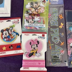 Disney Scrapbook Mickey Minnie Donald Goofy Sticker Lot Paper Cut Outs Parks