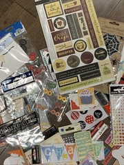 Scrapbook Embellishment School Holiday Sports Sticker Lot Frames Paper Borders