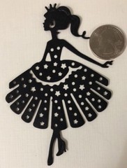 LITTLE PRINCESS Die-Cuts (3pc)Approx.3”x4-1/2”•Crown•Wedding•Bride•Castle•Dance