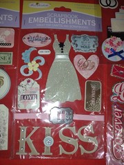Wedding Love & Romance Scrapbook Sticker Embellishments Lot Valentine’s stickers