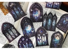 10Pcs Manor Secret Series PET Decorative Stickers Pack DIY Scrapbooking Supplies
