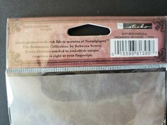 NIP Rebecca Sower Nostalgiques Roman Shade Fabric Frame Stickers Remnants Collec