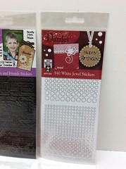 6 – Hot Off The Press Dazzles White Jewel & Family and Friends Sheets of Sticker
