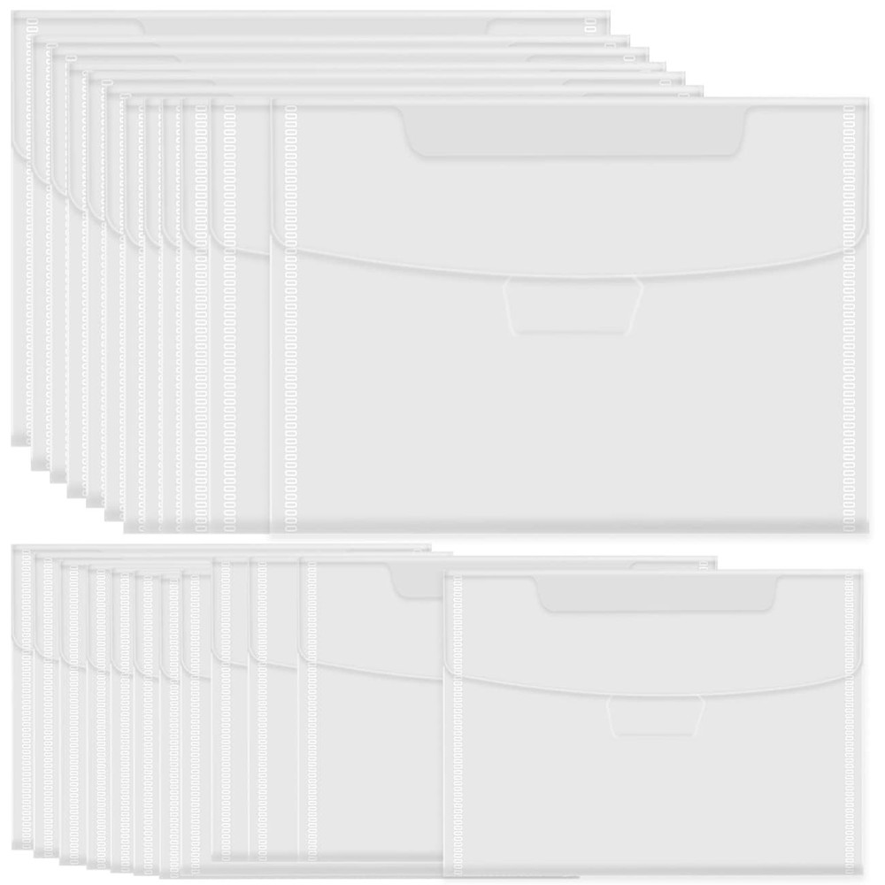 IOUALEY 24 Pieces Clear Stamp and Die 5 x 7 inches, 7 x 9.4