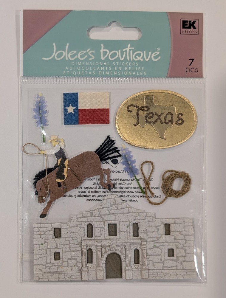 Jolee’s Texas United States Travel Scrapbooking Stickers