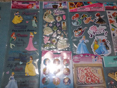 HUGE NEW LOT of 10 DISNEY PRINCESS THEME tiaras crowns + scrapbooking stickers