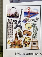 Lot of 4 Paper Reflections Vellum Die Cuts Travel World Cities 15 Pcs/Pack NEW
