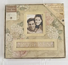 K & Company Framed Name English Floral 532113 Scrapbook Kit 12 x 12 Papers READ