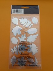 Sticko spring leaves epoxy sticker pkg (free ship $20 min US only)