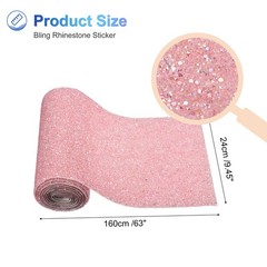 Bling Rhinestone Stickers, Resin Decoration Stickers Pink AB Colorful for Crafts