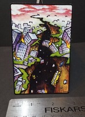 Vintage Stickers Y2K Vending Machine Sticker Apocalypse Earthquake Humor