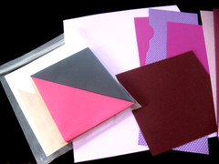 Lot Photo Mounting Paper, home class pre-cut Triangles, scenic diecut Landscape