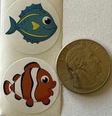 OCEAN CREATURES Stickers(8pc) Starfish•Turtle•Crab•Seahorse •Fish•Card Making•