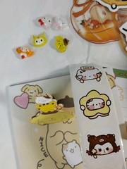 Sanrio Hello Kitty Stationery Memo Pad Washi Tape Stickers Enamel Pin and Charms