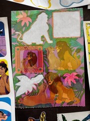 90s Sticker Lot Scooby Doo Barney Aladdin Nicktoons Looney Tunes Sheets & Decals