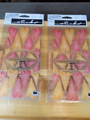 NEW Valentine’s Day Hearts Sticker Sheet Bundle 8 Sheets Sticker Scrapbook Lot