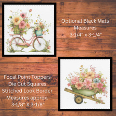 Pretty Floral Die Cut Card Toppers, Card Making Supplies, Junk Journal, Tags