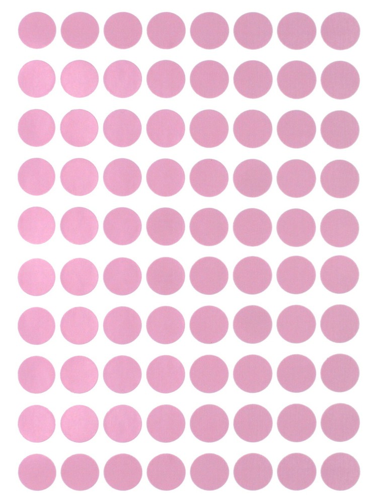 Dot Stickers Pastel Pink in Various Sizes (8MM-25MM) Color Label in 15 Sheets