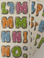 GLITTER-LIKE ALPHABET & NUMBER Stickers(173pc)ArtSkills•Letters•Words•