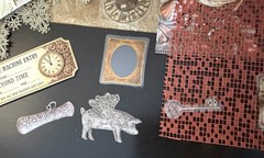 100+ Pc Steampunk Junk Journal Kit Ephemera Bundle Airship Gears Tags Vintage