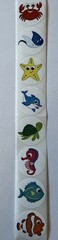 LITTLE SEA CREATURE Stickers(8pc) Ocean*Seahorse*Tropical Fish*Turtle*Starfish*
