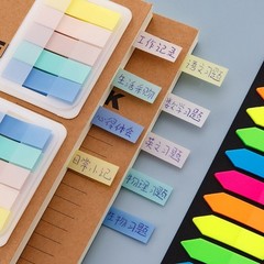 100/120Pieces Colored PET Label Repositionable Adhesive Notes Page Markers