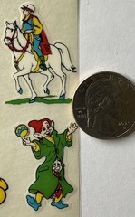 SNOW WHITE Rub-On Transfers (13pc)Disney•Seven Dwarfs •Cartoon•Card Making•