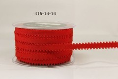 MAY ARTS RIBBONS~GROSGRAIN WITH PICOT EDGE~TRUE RED~1/4 INCH X 3 YARDS!